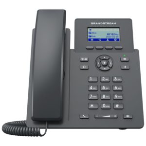 Teléfono IP GRP2601P, con PoE, 2 cuentas SIP, Noise Shield para minimizar el ruido de fondo y Pantalla LCD de 2.41’’