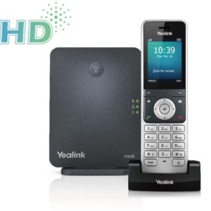 Teléfono IP inalámbrico W60P, 8 llamadas simultaneas y hasta 8 handsets