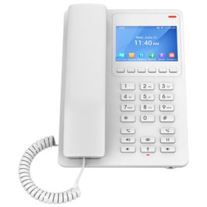 Teléfono Compacto Con Pantalla LCD a Color (Con Wi-Fi), 2 cuentas SIP, 2 líneas (PoE)- GHP630(W)