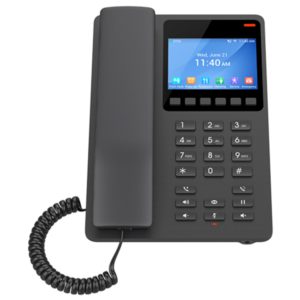 Teléfono Compacto Con Pantalla LCD a Color (Con Wi-Fi), 2 cuentas SIP, 2 líneas (PoE)- GHP631(W)