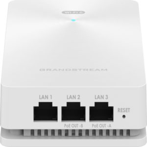 Punto de Acceso Wi-Fi 6 AX6000 de pared, Tres Puertos de Red Gigabit y y 256 Clientes Simultáneos – GWN7661E